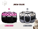 Portable Pet Playpen, Dog Playpen Foldable Pet Exercise Pen Tents Dog House Playground for Puppy Dog/Cat Indoor Outdoor Travel Camping Use