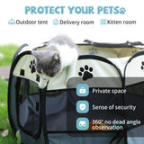 Portable Pet Playpen, Dog Playpen Foldable Pet Exercise Pen Tents Dog House Playground for Puppy Dog/Cat Indoor Outdoor Travel Camping Use